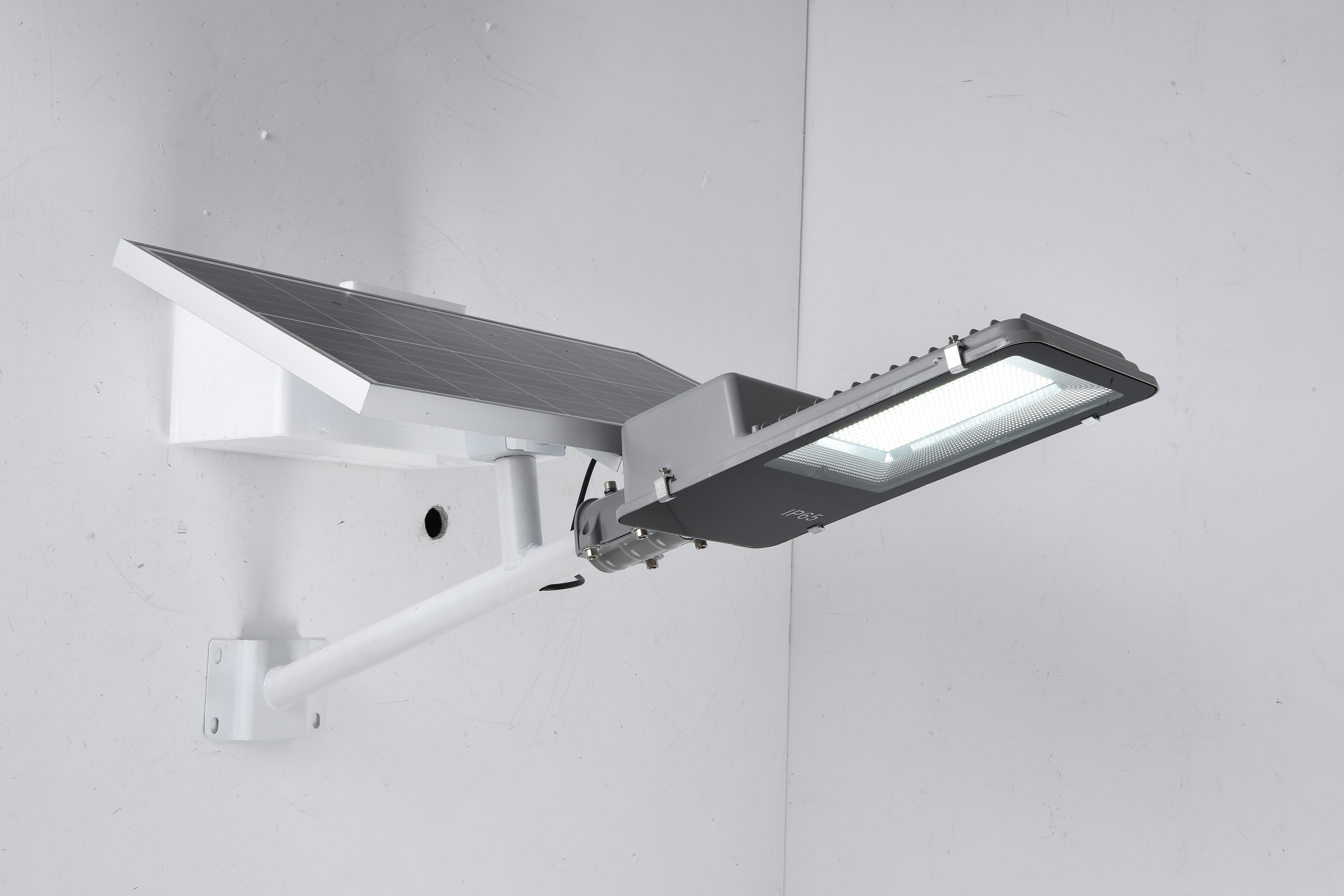 IP65 Aluminio impermeable al aire libre 30W 60W 120W 160W Integrado todo en una luz solar de calle LED solar